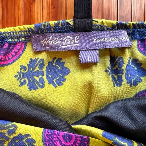 Hale Bob Boho Silk Blend Halter Top – Size L - Picture 7 of 11